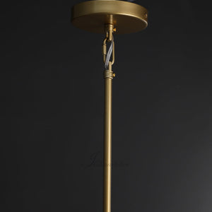 Ravion Modern Blown Glass Pendant Light 8", 10", 12", solid brass chandelier - view 22