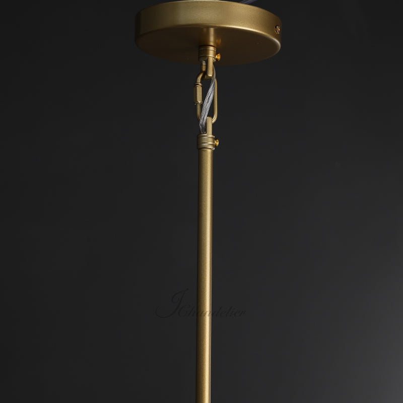 Ravion Modern Blown Glass Pendant Light 8", 10", 12", solid brass chandelier - view 22