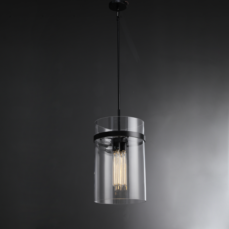 Ravion Modern Blown Glass Pendant Light 8", 10", 12", solid brass chandelier - view 10