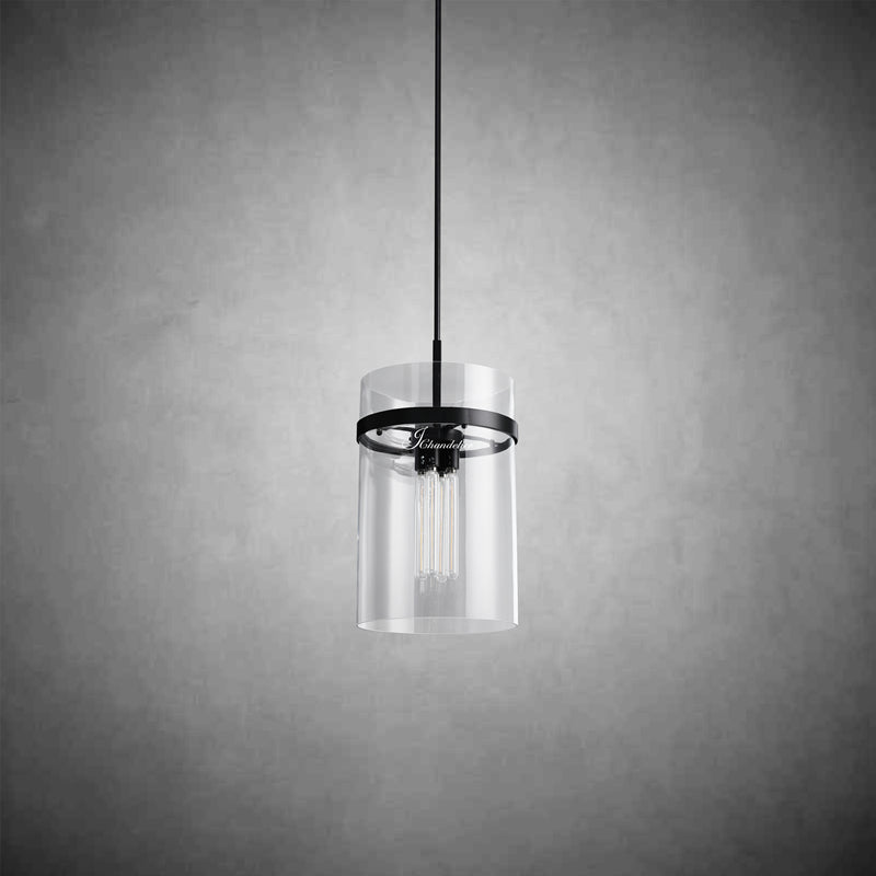 Ravion Modern Blown Glass Pendant Light 8", 10", 12", solid brass chandelier - view 8