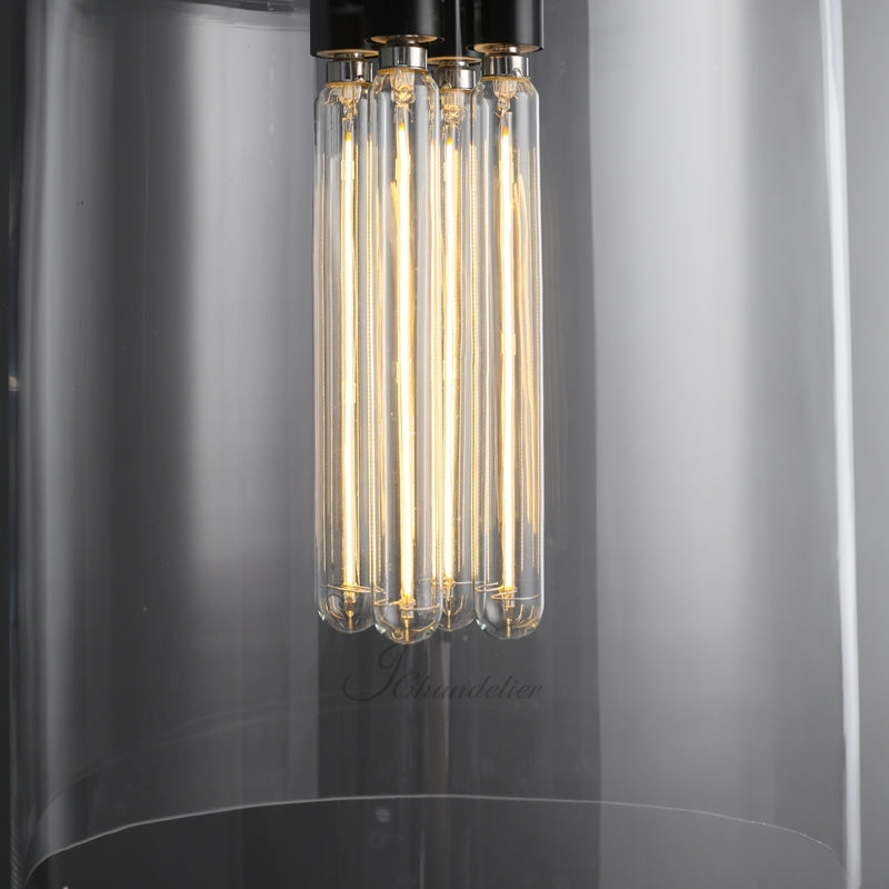 Ravion Modern Blown Glass Pendant Light 8", 10", 12", solid brass chandelier - view 20