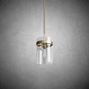 Ravion Modern Blown Glass Pendant Light 8", 10", 12", solid brass chandelier - view 2