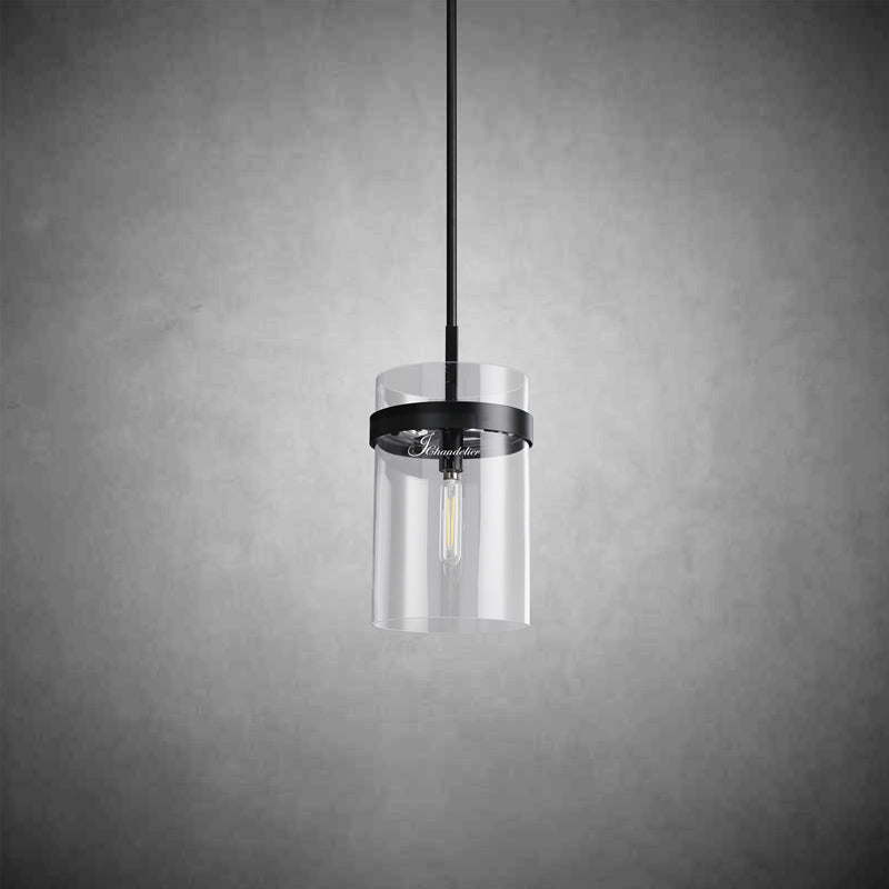 Ravion Modern Blown Glass Pendant Light 8", 10", 12", solid brass chandelier - view 6