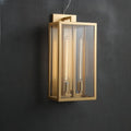 Bauros Outdoor Square Lantern Wall Sconce 28"