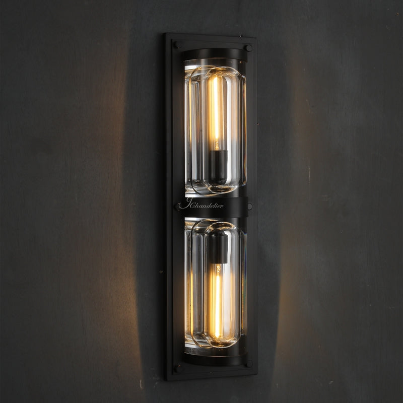 Deapx Round Linear Outdoor Wall Sconce - view 2