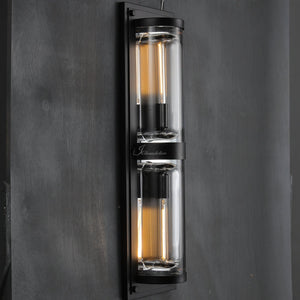 Deapx Round Linear Outdoor Wall Sconce - view 9