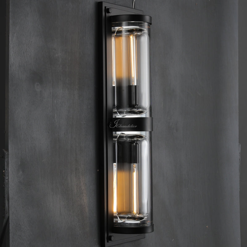 Deapx Round Linear Outdoor Wall Sconce - view 9