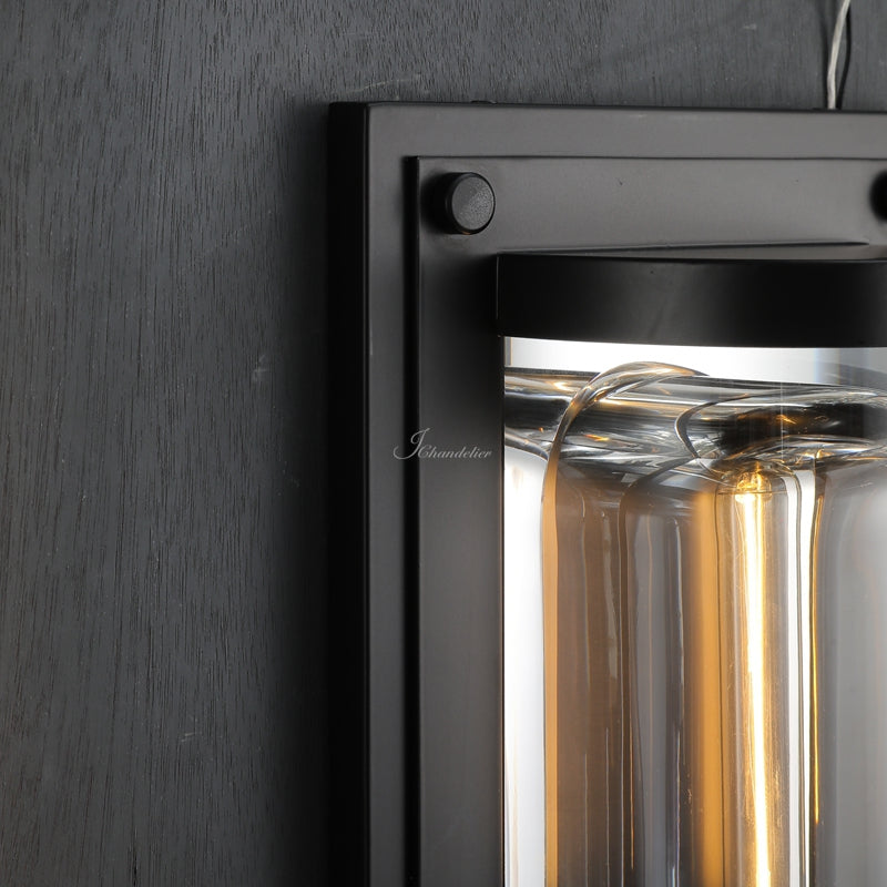 Deapx Round Linear Outdoor Wall Sconce - view 5