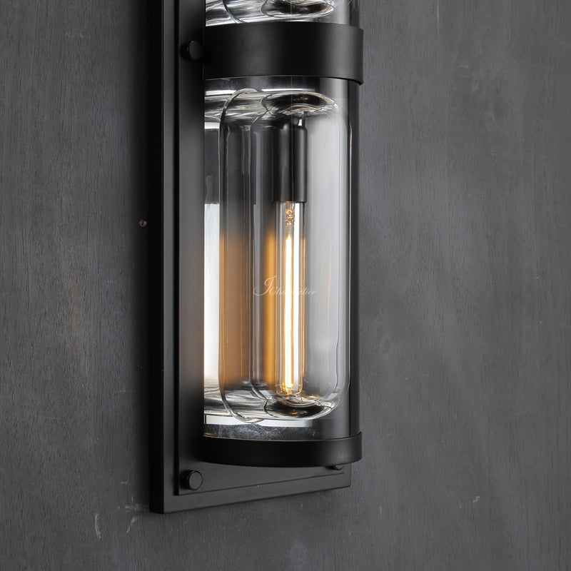 Deapx Round Linear Outdoor Wall Sconce - view 6