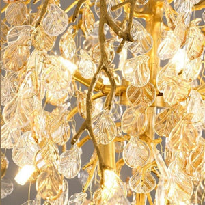 Idyllic Glass Leaves Chandelier - view 6