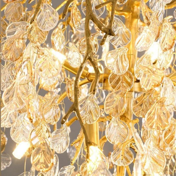 Idyllic Glass Leaves Chandelier - view 6
