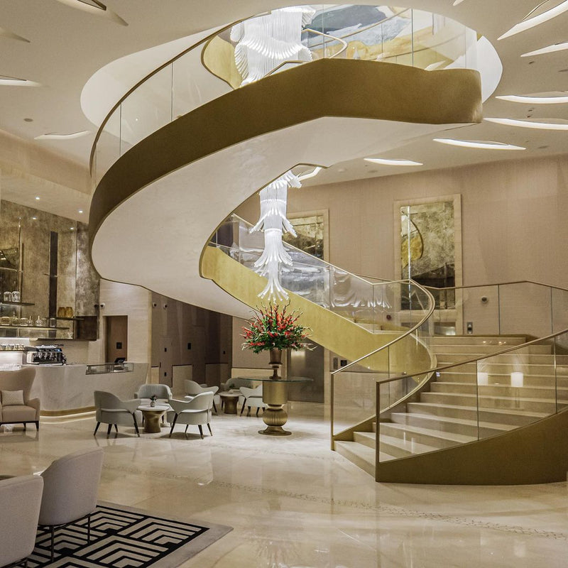 Luxury Palm Tree Glass Rods Chandelier for Hotel/Restaurant/Villa/Staircase - view 10