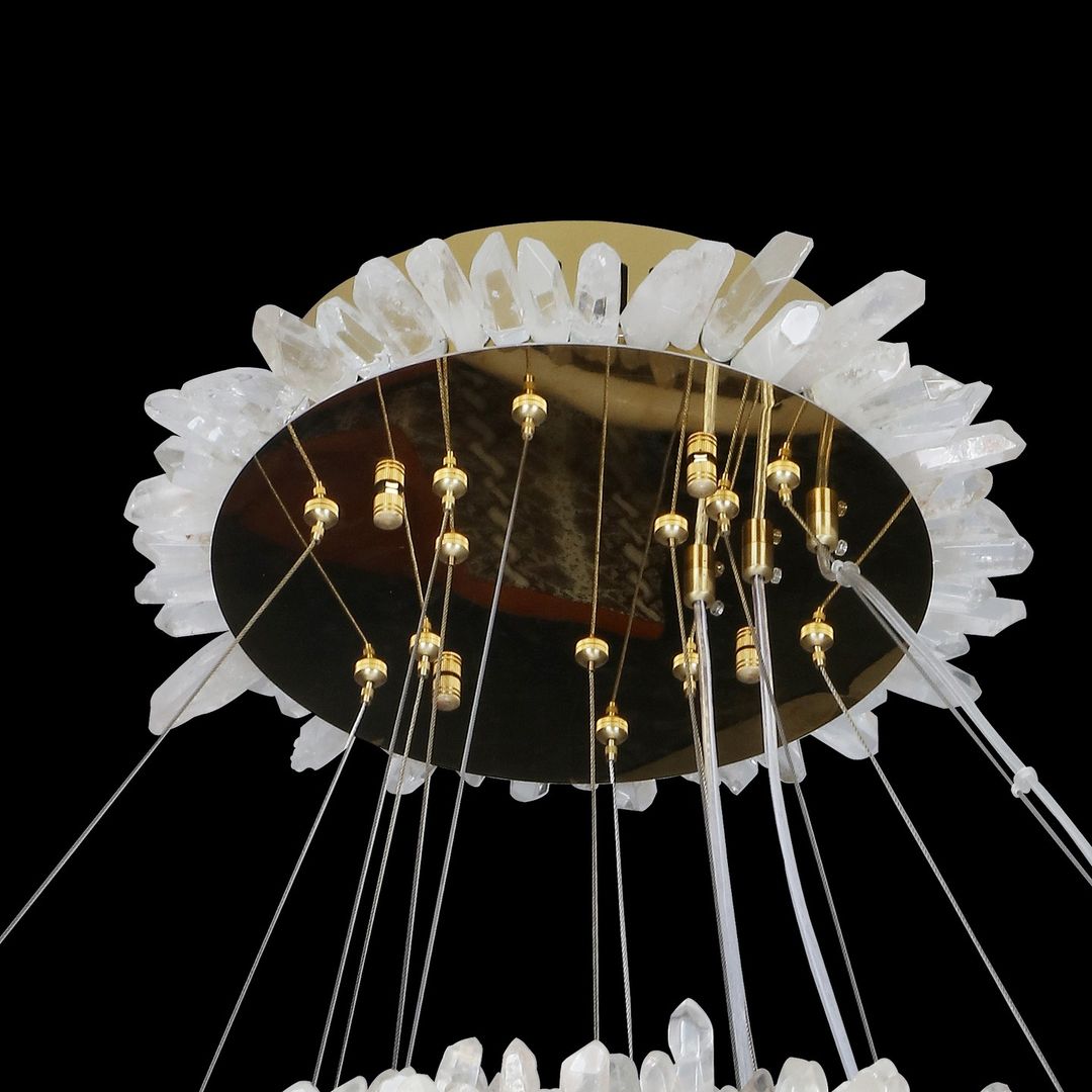 Modern Round/Oval/Linear/Square Natural Crystal Chandelier - view 33