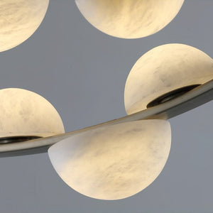 Modern Belt Alabaster Drops LED Chandelier - view 5