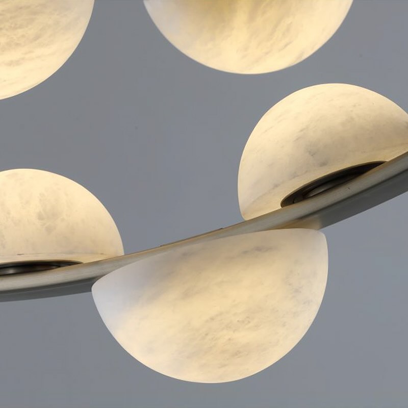 Modern Belt Alabaster Drops LED Chandelier - view 5