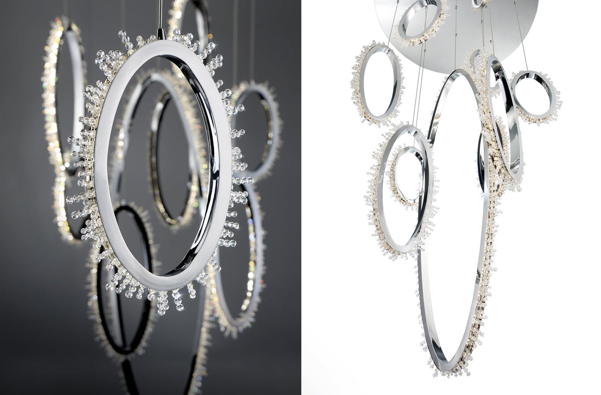 Scoppia Integrated LED Round Grand Chandelier - view 2