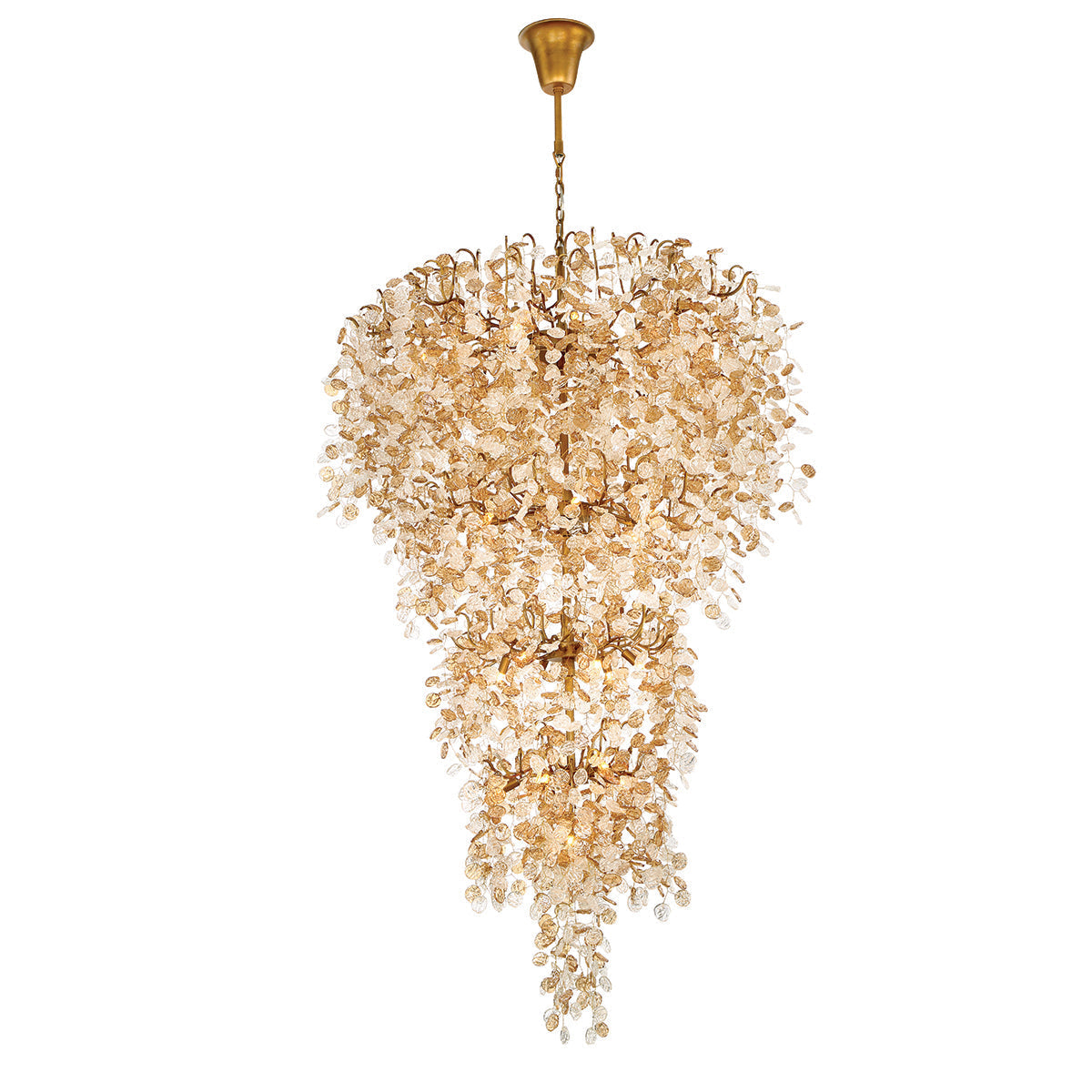 Campobasso Chandelier  33 Lights 76 Inches Grand Chandelier, in gold