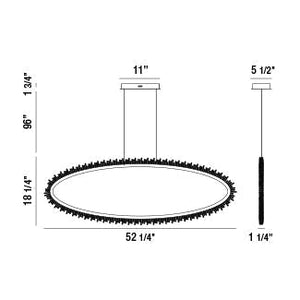 Scoppia Integrated LED Linear Chandelier - view 5