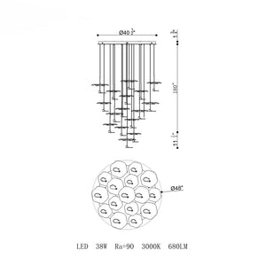 Lagatto Round Chandelier 16-Light - view 10