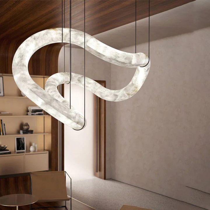 Infinity Symmetrical Alabaster Chandelier - view 3