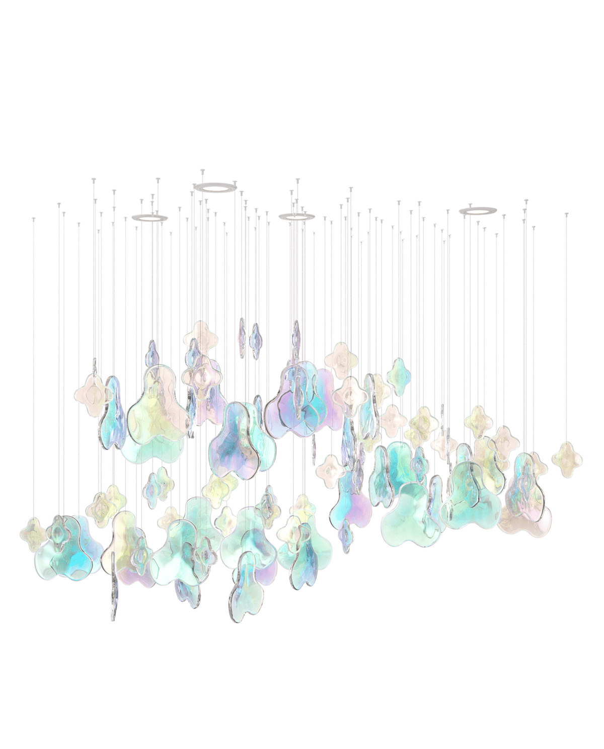 Galaxy Iris Iridescent Blossom Chandelier - view 8