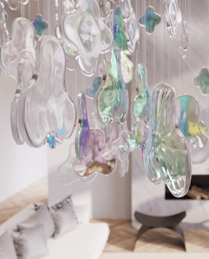 Galaxy Iris Iridescent Blossom Chandelier - view 4