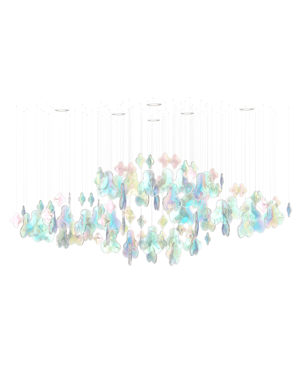 Galaxy Iris Iridescent Blossom Chandelier - view 6