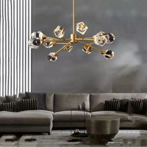 Isaro Faceted Oval Chandelier For Living Room - view 5