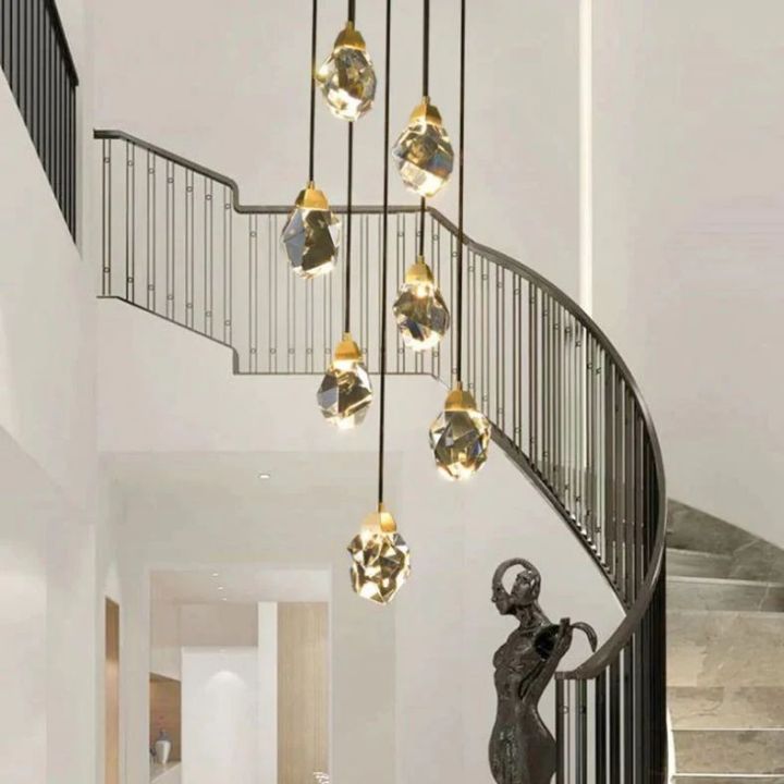 Isaro Faceted Round Pendant For Dining Room - view 5