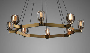 Canson Circular Modern Chandelier For Living Room - view 5