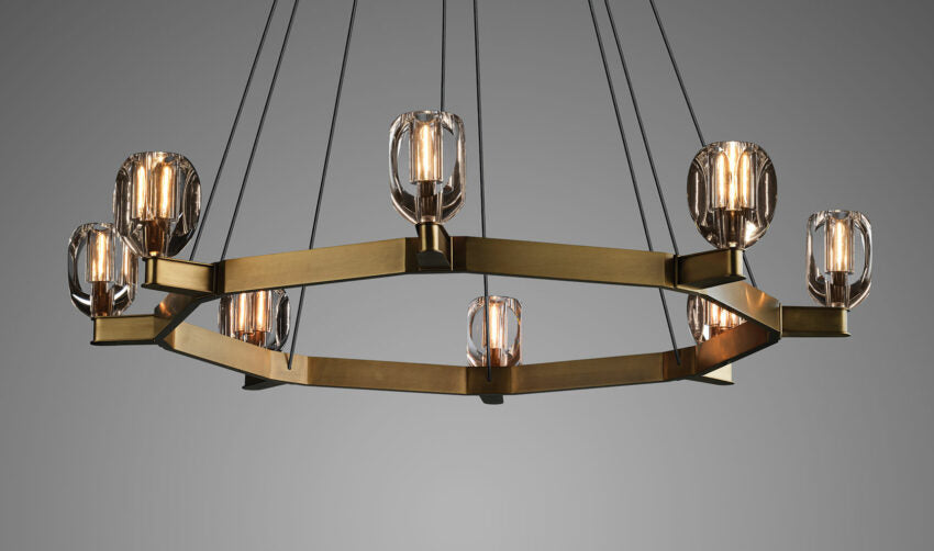 Canson Circular Modern Chandelier For Living Room - view 5