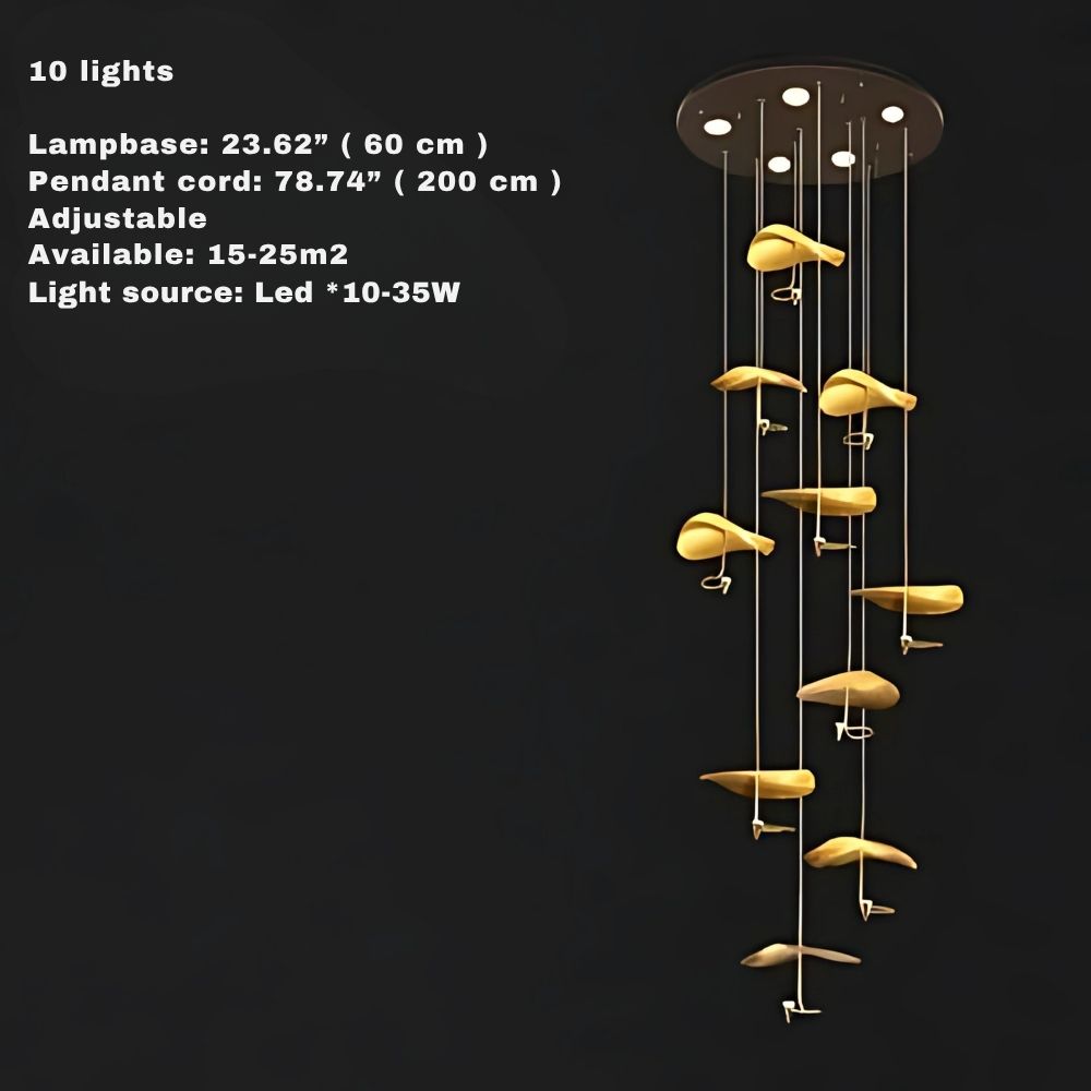 Jenissa Vintage Staircase Chandelier
