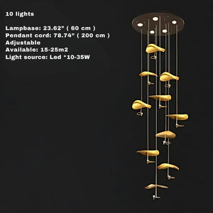 Jenissa Vintage Staircase Chandelier