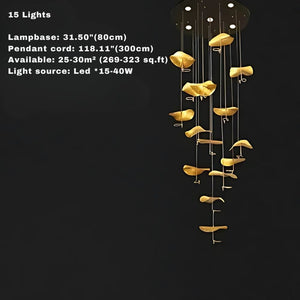 Jenissa Vintage Staircase Chandelier