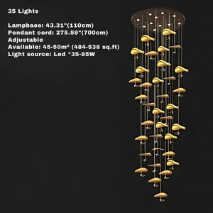 Jenissa Vintage Staircase Chandelier