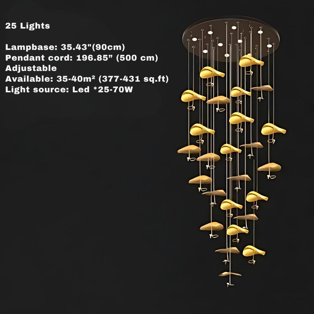Jenissa Vintage Staircase Chandelier
