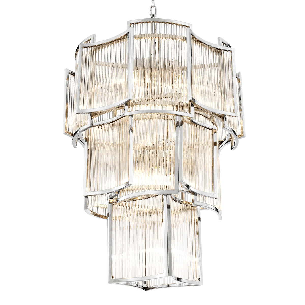 Jet Set Modern Chandelier - Gold/Nickel/Antique Brass - view 7