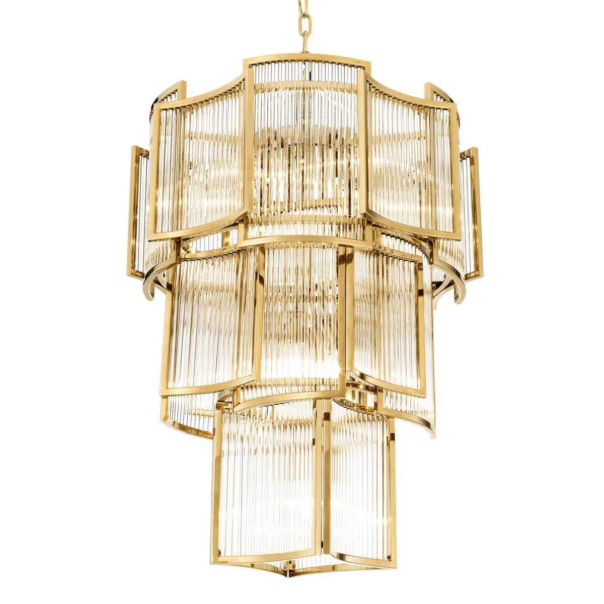 Jet Set Modern Chandelier - Gold/Nickel/Antique Brass - view 2