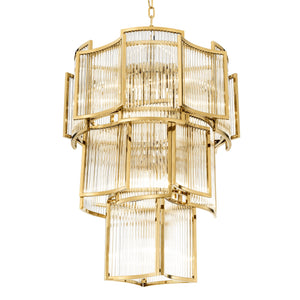 Jet Set Modern Chandelier - Gold/Nickel/Antique Brass - view 2