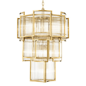 Jet Set Modern Chandelier - Gold/Nickel/Antique Brass
