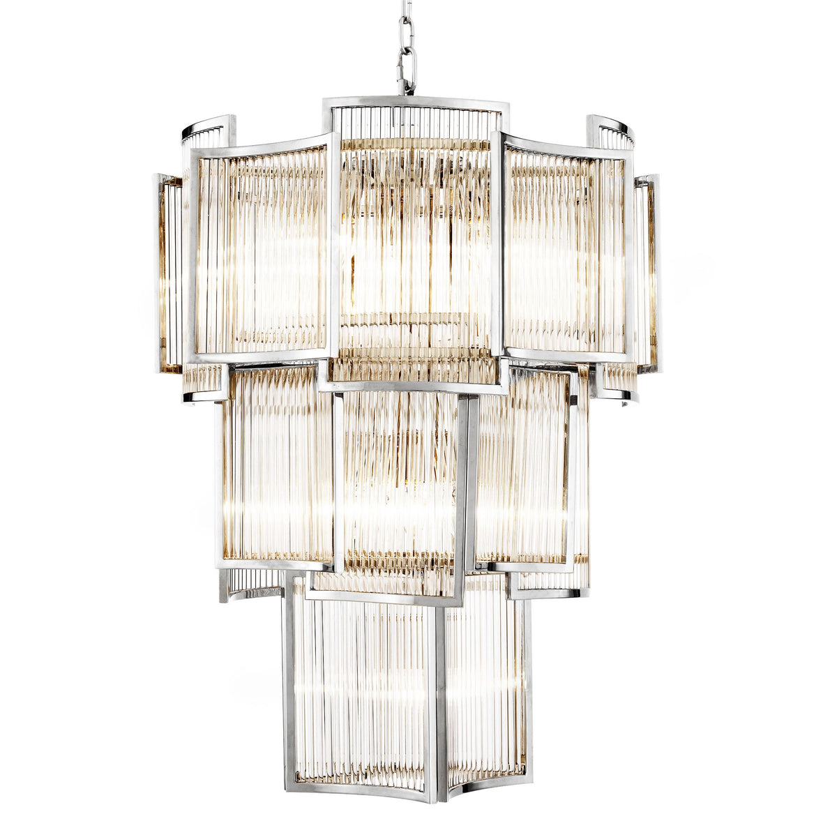 Jet Set Modern Chandelier - Gold/Nickel/Antique Brass - view 6