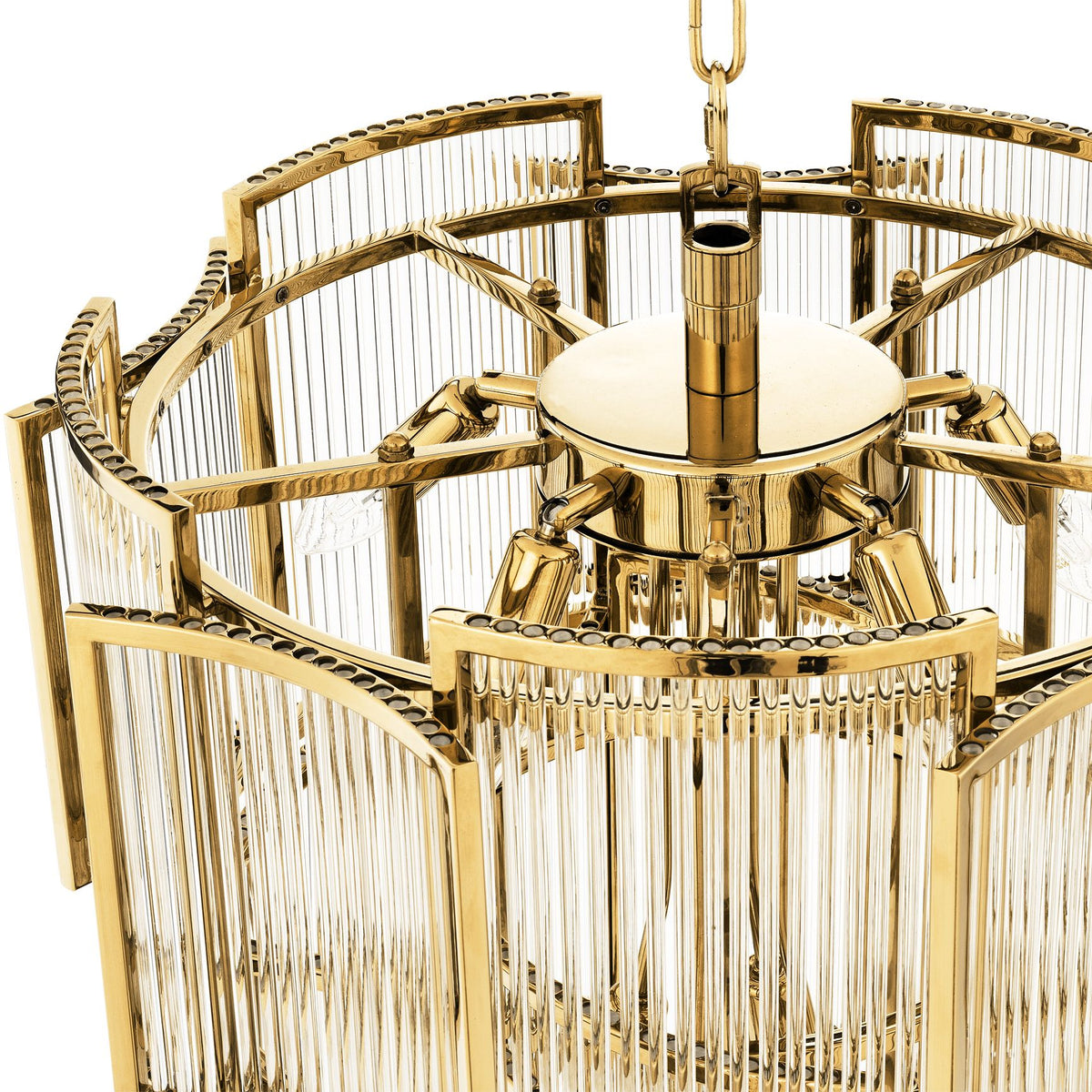 Jet Set Modern Chandelier - Gold/Nickel/Antique Brass - view 4