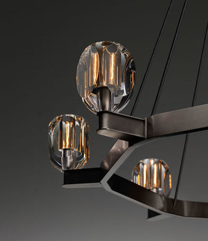 Canson Circular Modern Chandelier For Living Room - view 4