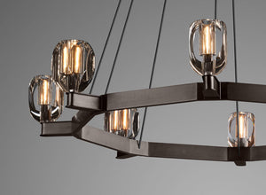 Canson Circular Modern Chandelier For Living Room - view 8