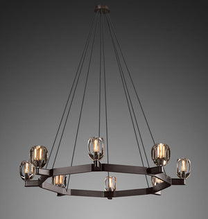 Canson Circular Modern Chandelier For Living Room - view 2