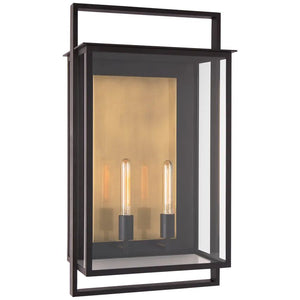 Leicester 2-Light Lantern Wall Sconce Outdoor, chandelier
