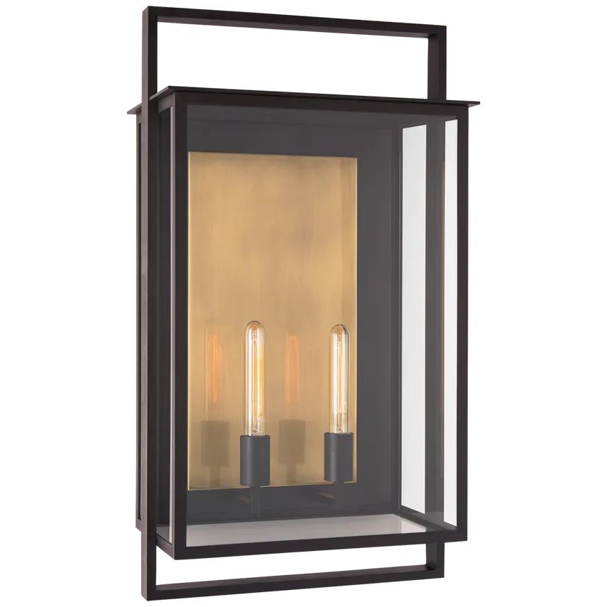 Leicester 2-Light Lantern Wall Sconce Outdoor, chandelier