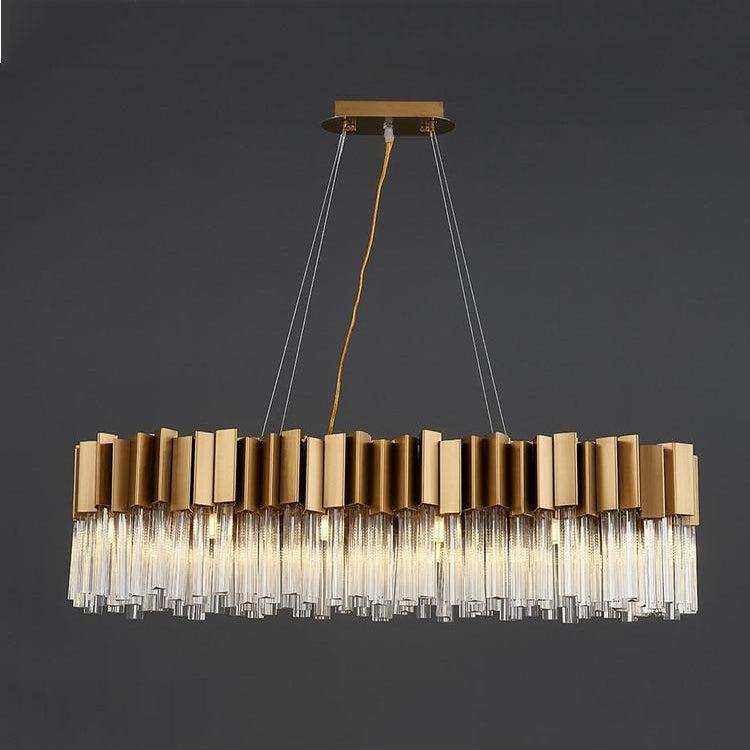Kubica Oval Crystal Chandelier - view 2