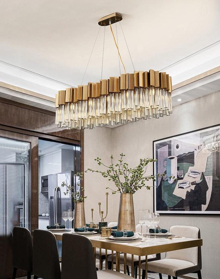 Kubica Oval Crystal Chandelier - view 5