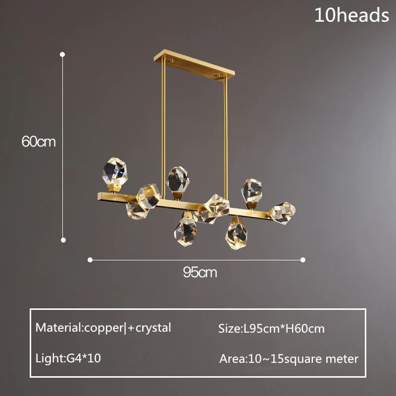 Nicole Crystal Linear Chandelier - view 9